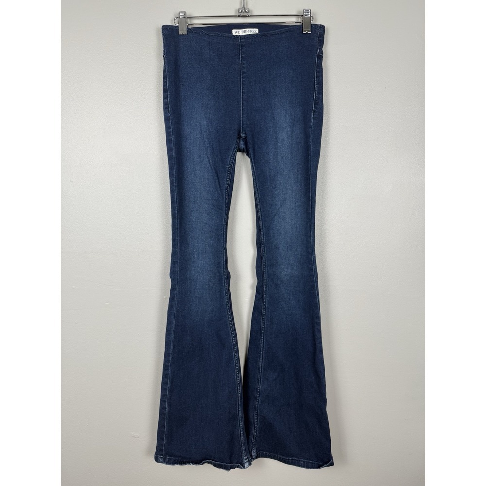 We The Free Dark Blue Flare Jeans